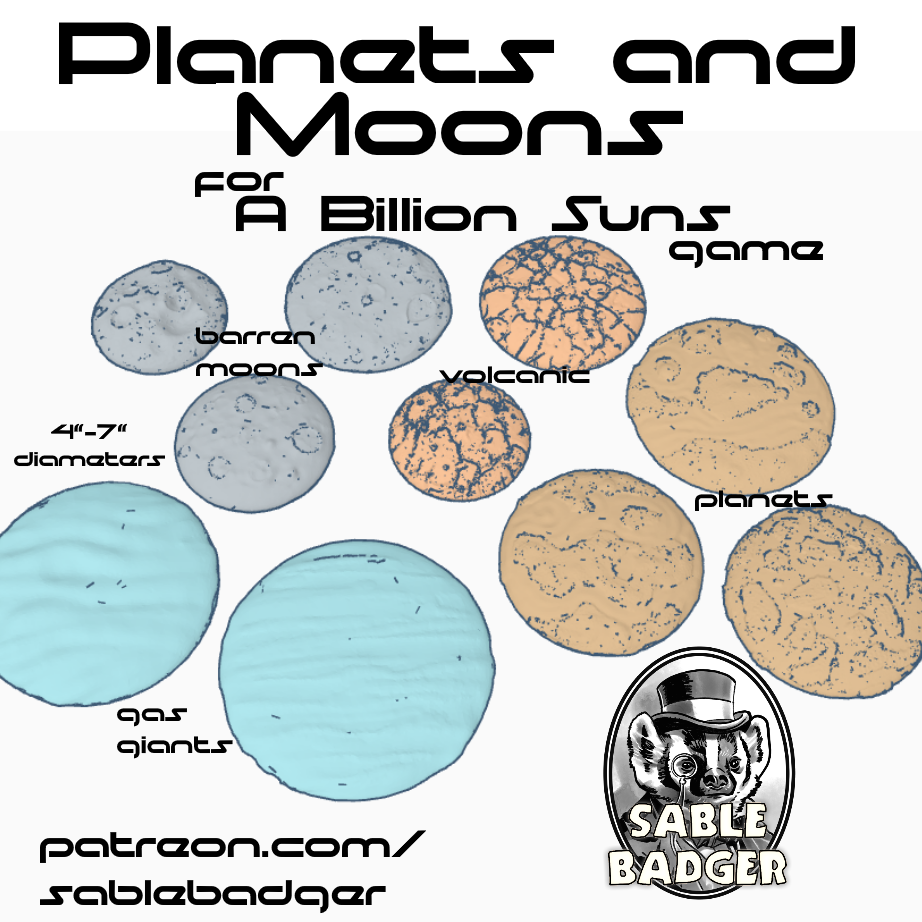 Space Terrain - Planetoids and Moons